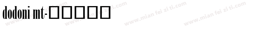 dodoni mt字体转换